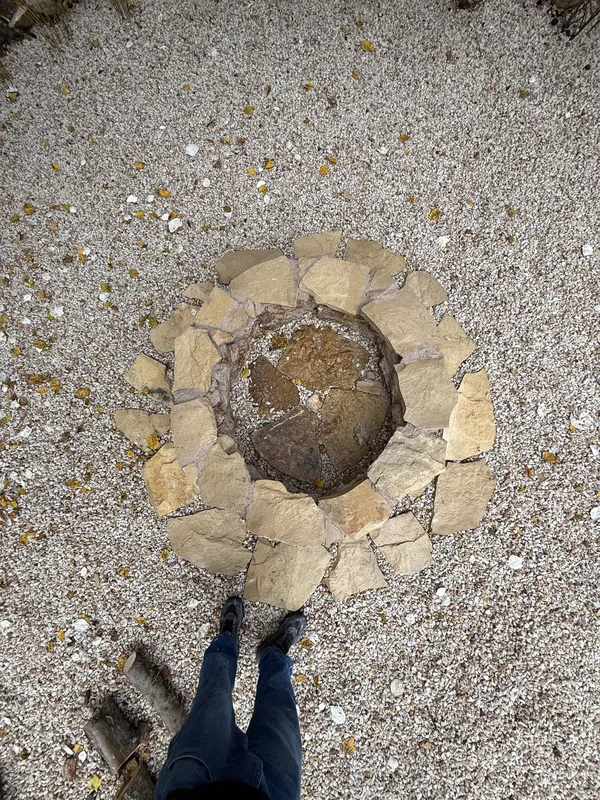 El fogonero de piedra visto desde arriba